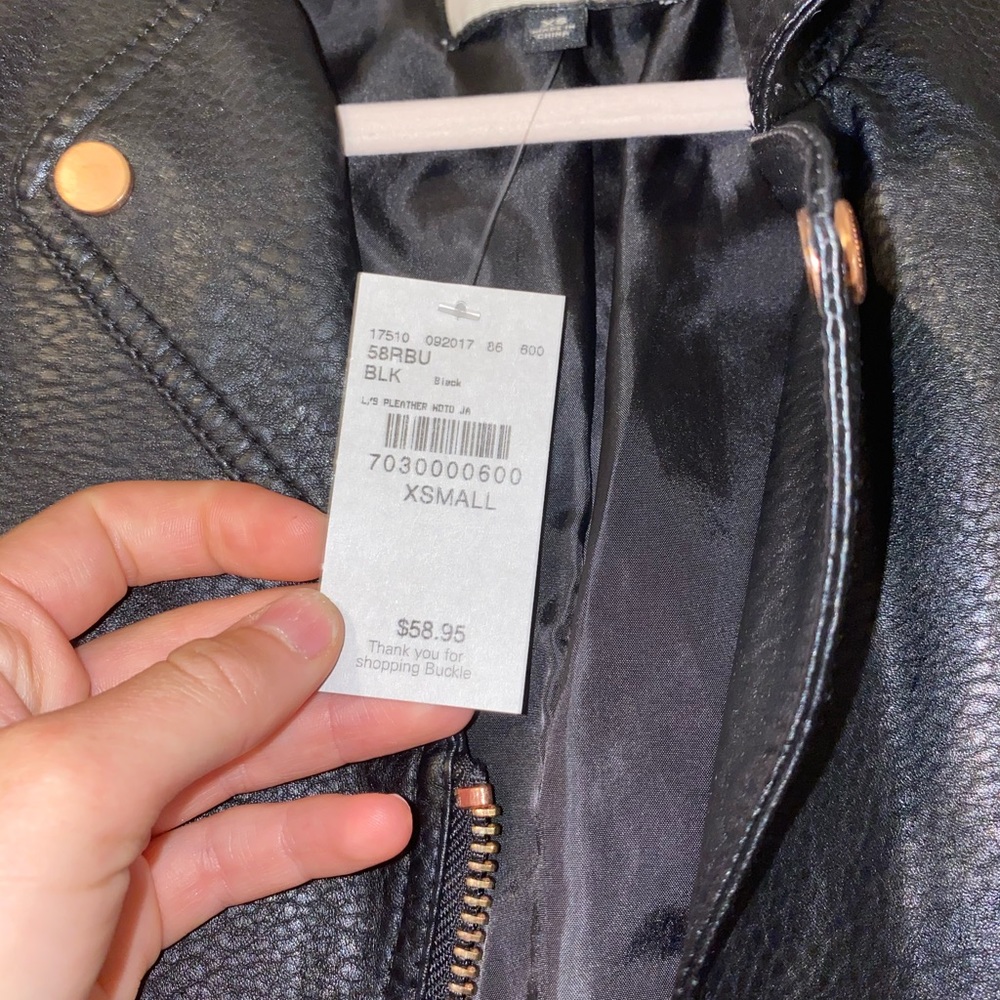 Buckle Leather Jacket - Picture 2 of 2